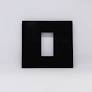 L&T Entice 1 Module Glass Plate [Glass Type - Onyx Black Glass]